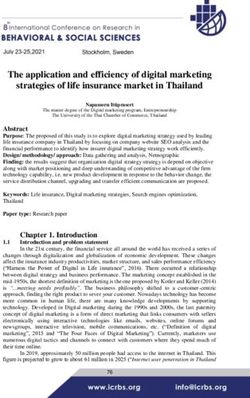 The application and efficiency of digital marketing strategies of life insurance market in Thailand