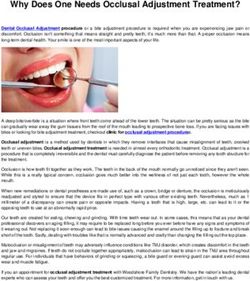 Why Does One Needs Occlusal Adjustment Treatment?
