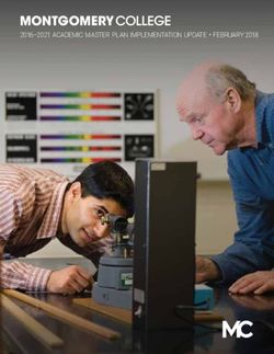 2016-2021 ACADEMIC MASTER PLAN IMPLEMENTATION UPDATE FEBRUARY 2018