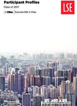 Participant Profiles Class of 2017 - LSE Cities