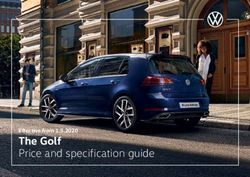 The Golf Price and specification guide - Effective from 1.5.2020 - Volkswagen UK