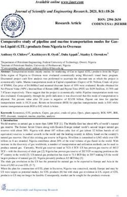 Available online www.jsaer.com Journal of Scientific and Engineering Research, 2021, 8(1):18-26