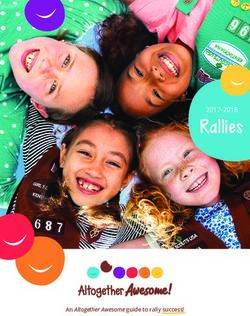 Rall es 2017-2018 - An Altogether Awesome guide to rally success! - Girl Scouts of Colorado
