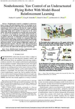 Nonholonomic Yaw Control of an Underactuated Flying Robot With Model-Based Reinforcement Learning