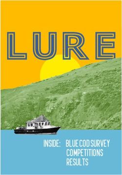 BLUE CO D SURVEY CO MPETITIO NS RESULTS - Inside: Tautuku Fishing Club
