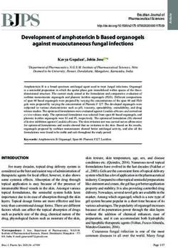 Development of amphotericin b Based organogels against mucocutaneous fungal infections - SciELO