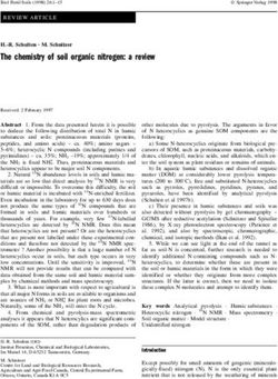 The chemistry of soil organic nitrogen: a review