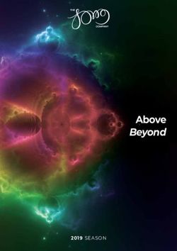 Above Beyond - 2019 SEASON - The Song Company