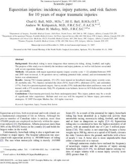 Equestrian injuries: incidence, injury patterns, and risk factors for 10 years of major traumatic injuries