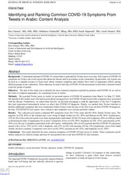 Identifying and Ranking Common COVID-19 Symptoms From Tweets in Arabic: Content Analysis - JMIR