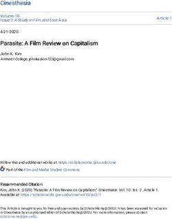 Cinesthesia - ScholarWorks@GVSU