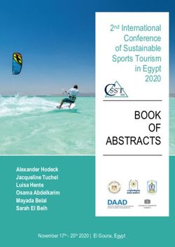 BOOK OF ABSTRACTS - 2nd International Conference of Sustainable Sports Tourism in Egypt 2020 - Monarch: Qucosa