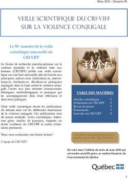 VEILLE SCIENTIFIQUE DU CRI-VIFF SUR LA VIOLENCE CONJUGALE