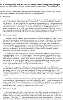 SLR Photography with Swarovski 80mm and 65mm Spotting Scopes