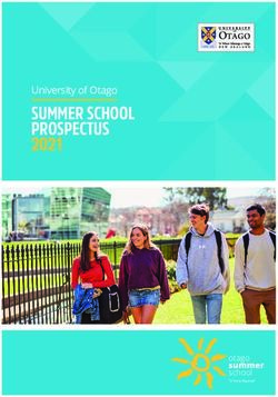 SUMMER SCHOOL PROSPECTUS 2021 - University of Otago - otago summer school