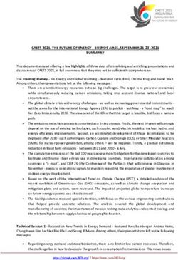 CAETS 2021: THE FUTURE OF ENERGY - BUENOS AIRES, SEPTEMBER 21-23, 2021 SUMMARY
