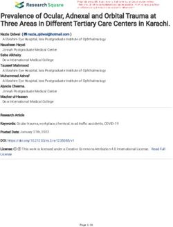 Prevalence of Ocular, Adnexal and Orbital Trauma at Three Areas in Different Tertiary Care Centers in Karachi.