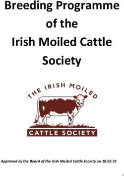 Breeding Programme of the Irish Moiled Cattle Society - Approved by the Board of the Irish Moiled Cattle Society on 18.02.21