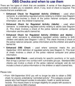 DBS Checks and when to use them