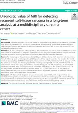Diagnostic value of MRI for detecting recurrent soft-tissue sarcoma in a long-term analysis at a multidisciplinary sarcoma center - BMC Cancer