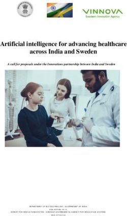 Artificial intelligence for advancing healthcare across India and Sweden - Vinnova