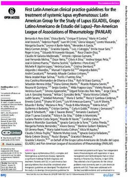 First Latin American clinical practice guidelines for the treatment of systemic lupus erythematosus: Latin American Group for the Study of Lupus ...
