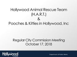 Hollywood Animal Rescue Team & - (H.A.R.T.) Pooches & Kitties in Hollywood, Inc Regular City Commission Meeting