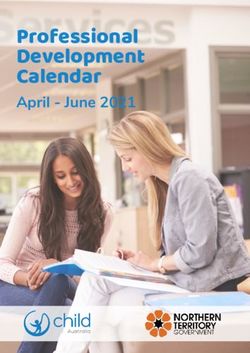 Professional Development Calendar - April - June 2021 - Child Australia