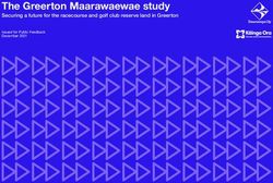 The Greerton Maarawaewae study - Securing a future for the racecourse and golf club reserve land in Greerton - Tauranga City Council
