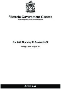 No. G 42 Thursday 21 October 2021 - www.gazette.vic.gov.au
