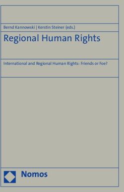 Regional Human Rights - Bernd Kannowski | Kerstin Steiner (eds.) International and Regional Human Rights: Friends or Foe? - Nomos-Shop