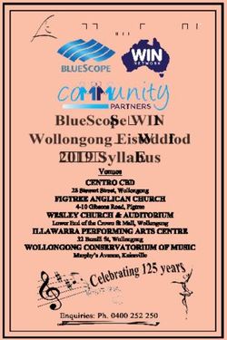 2019 Syllabus BlueScope WIN Wollongong Eisteddfod - city of wollongong eisteddfod inc.