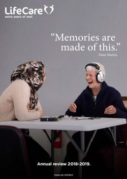 "Memories are made of this." - Annual review 2018-2019 - LifeCare Edinburgh