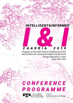 Program of the 24th Annual Conference of the Association for Computer-Aided Architectural Design Research in Asia April 15th-18th - caadria