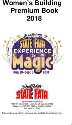 Women's Building Premium Book 2018 - South Dakota State Fair