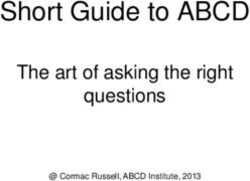 Short Guide to ABCD The art of asking the right questions - @ Cormac Russell, ABCD Institute, 2013