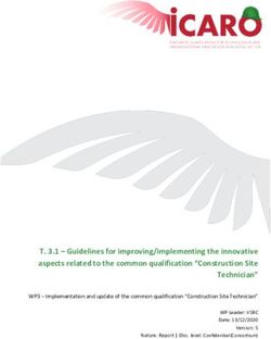 T. 3.1 - Guidelines for improving/implementing the innovative aspects related to the common qualification "Construction Site Technician" - Icaro ...