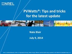 PVWatts: Tips and tricks for the latest update - Nate Blair July 9, 2014