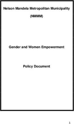 (NMMM) Nelson Mandela Metropolitan Municipality Gender and Women Empowerment Policy Document