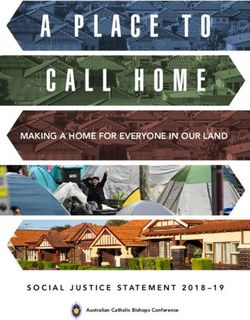 A PLACE TO CALL HOME MAKING A HOME FOR EVERYONE IN OUR LAND - SOCIAL JUSTICE STATEMENT 2018-19 - Australian Catholic Social ...