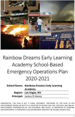 Rainbow Dreams Early Learning Academy School-Based Emergency Operations Plan 2020-2021 - Rainbow Dreams ...