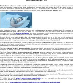 Cervical Pillows For Neck Pain