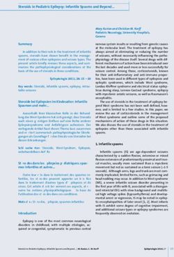 Steroids in Pediatric Epilepsy: Infantile Spasms and Beyond