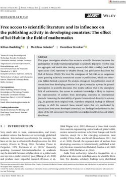 Free access to scientific literature and its influence on the publishing activity in developing countries: The effect of Sci-Hub in the field of ...