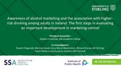 Awareness of alcohol marketing and the association with higherrisk drinking among adults in Ireland: The first steps in evaluating an important ...