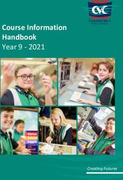 Course Information Handbook Year 9 2021 - Creating Futures - Canning Vale ...