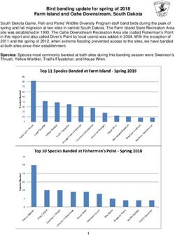 Bird banding update for spring of 2018 - Farm Island and Oahe Downstream, South Dakota - South Dakota Game, Fish, and Parks