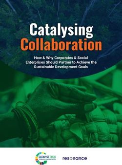 Catalysing Collaboration - How & Why Corporates & Social Enterprises Should Partner to Achieve the Sustainable Development Goals