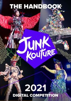 2021 THE HANDBOOK - DIGITAL COMPETITION - Junk Kouture