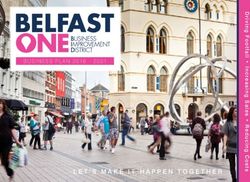 LET'S MAKE IT HAPPEN TOGETHER - BUSINESS PLAN 2016 2021